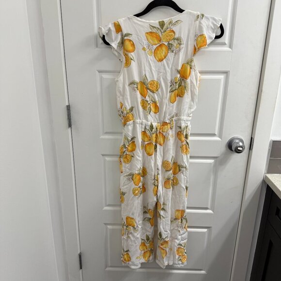 For Love and Lemons Size Medium Limonada Lemon print Jumpsuit - Picture 5 of 5